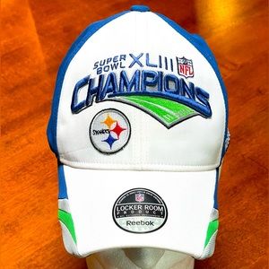 NEW Pittsburgh Steelers NFL Super Bowl Champions Reebok Locker Onfield Hat Cap